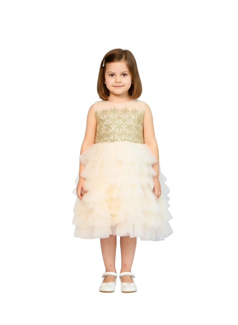 D'Daniela Tiered Tulle Dress - Image 1